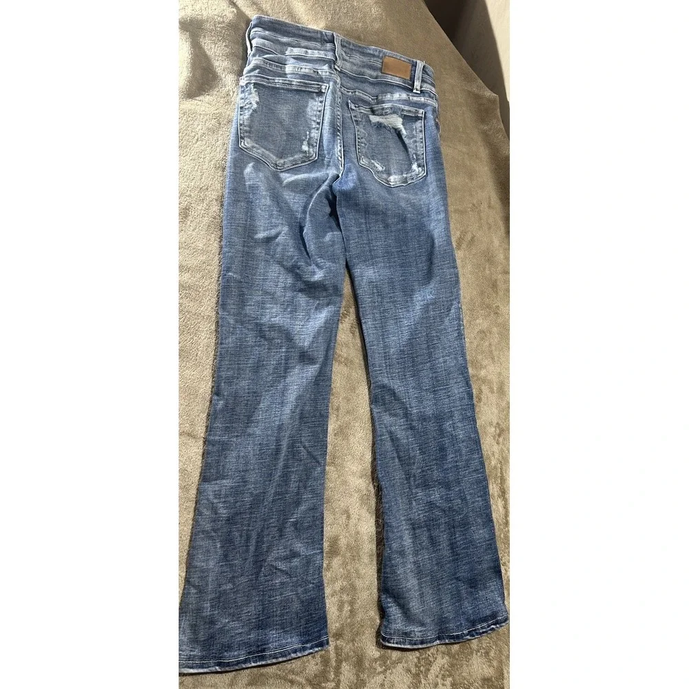 BKE Denim Stella Mid Rise Slim Fit Bootcut Jeans Womens 28 x 31.5 Medium Wash